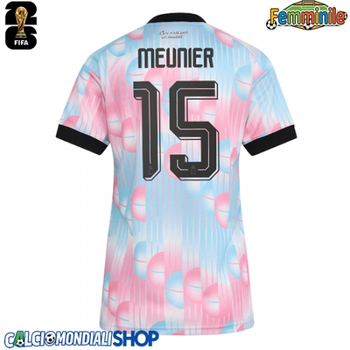 Maglie da calcio Belgio Thomas Meunier #15 Seconda Maglia Femminile Mondiali 2026  Manica Corta
